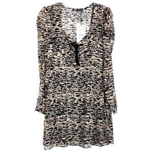 Stylish Black and Cream Dress 🍂🧡🌿🤎🍁